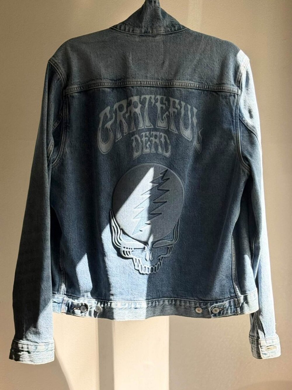 Men's Lucky Grateful Dead Steal Your Face Jean jacket